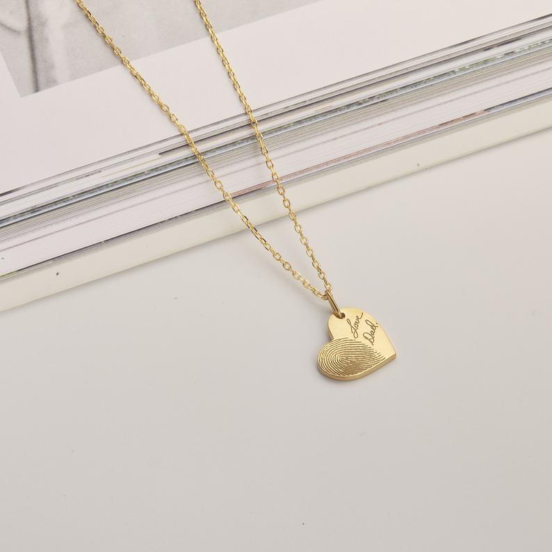 Heart Fingerprint Necklace – TRISPARKLE