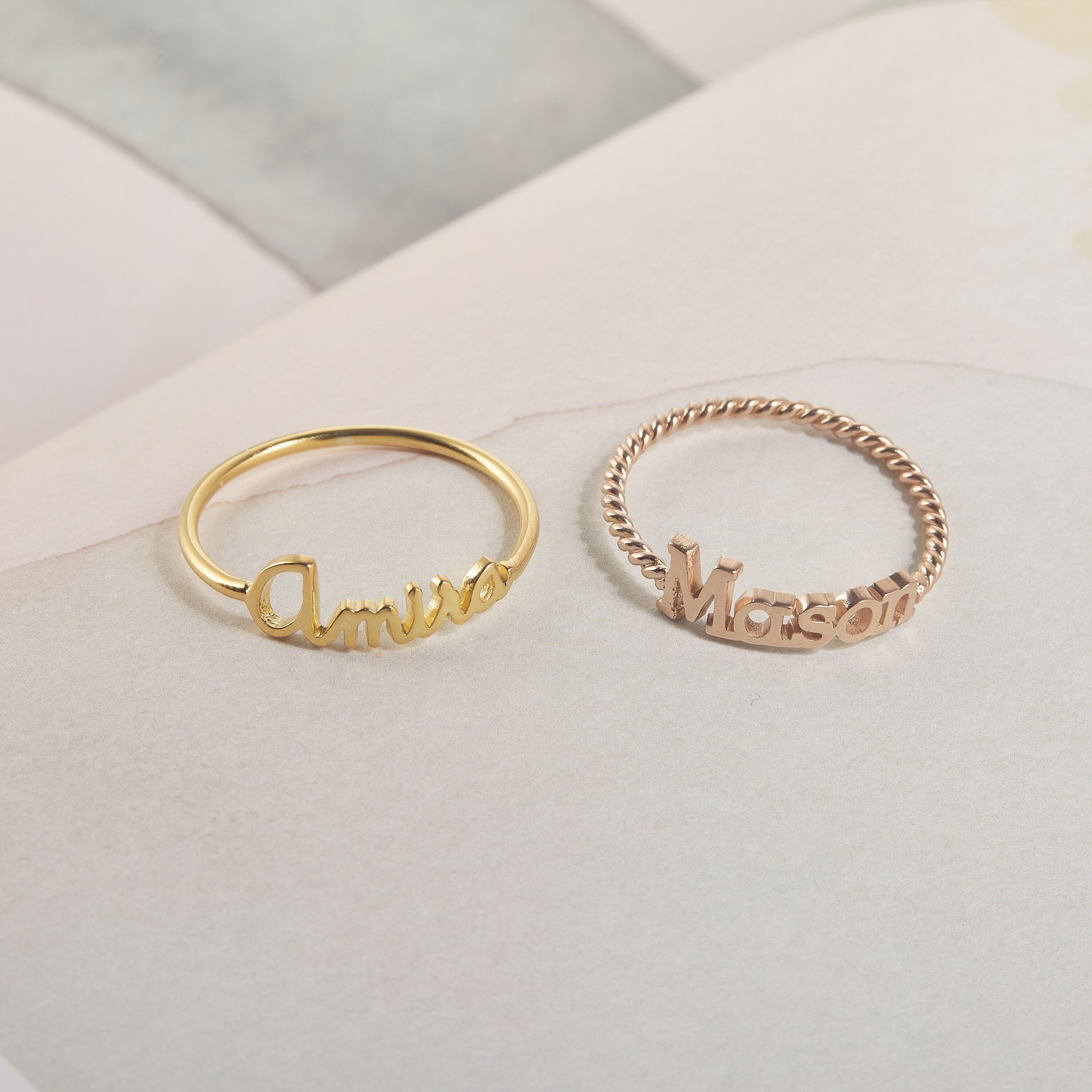 Family sale name ring