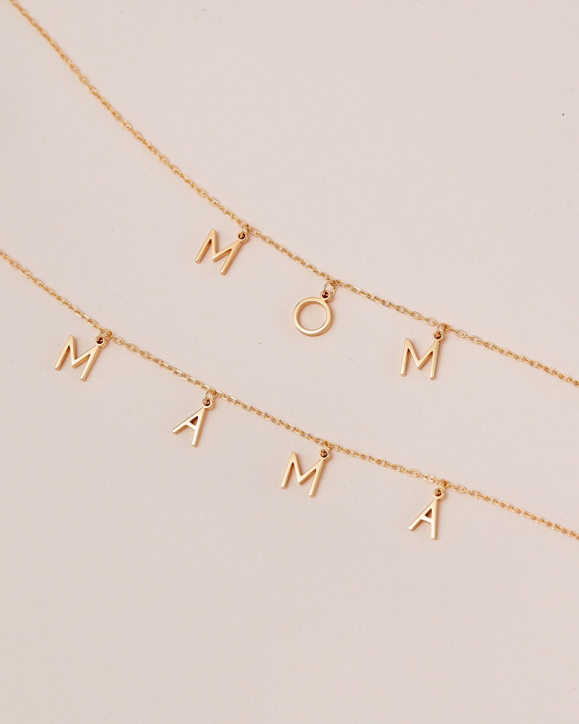 Ready To Ship | Mom Letter Necklace | Mother's Day Gift| Minimal Necklace | New Mom Gift| Pregnancy Necklace|Gift For Mom | Baby Shower Gift